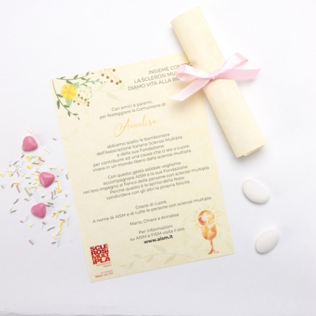 Pergamena Solidale Comunione, Rosa