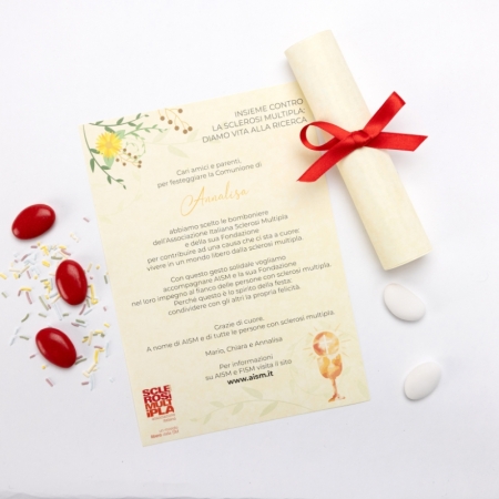 Pergamena Solidale Comunione, Rosso