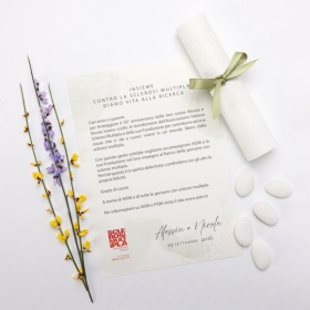 Pergamena Solidale Anniversario Linea Fiore, Salvia