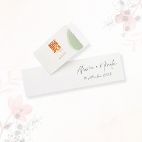 Biglietti Bomboniera Solidale per Matrimonio Linea Fiore