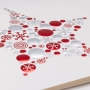 Biglietto Stella di Natale argento e rosso | Miniatura 3