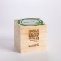 Bomboniera ecologica in legno sacchetto rosso - Basilico, 10 pz