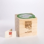 Bomboniera ecologica in legno sacchetto rosso - Basilico, 10 pz
