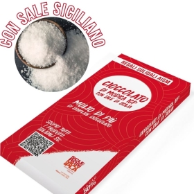 Cioccolato di Modica Solidale al sale siciliano, 100 gr