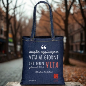 Shopper in jeans solidale