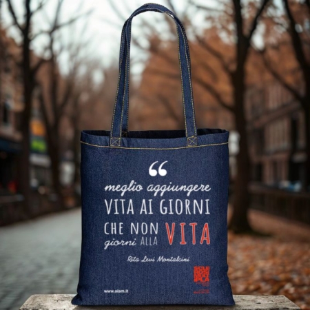 Shopper in jeans solidale