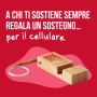 Portachiavi stand per smartphone in bambù solidale | Miniatura 3